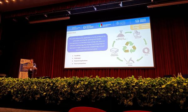 Presentation of ALICE results at ESAFORM conference in Paestum.